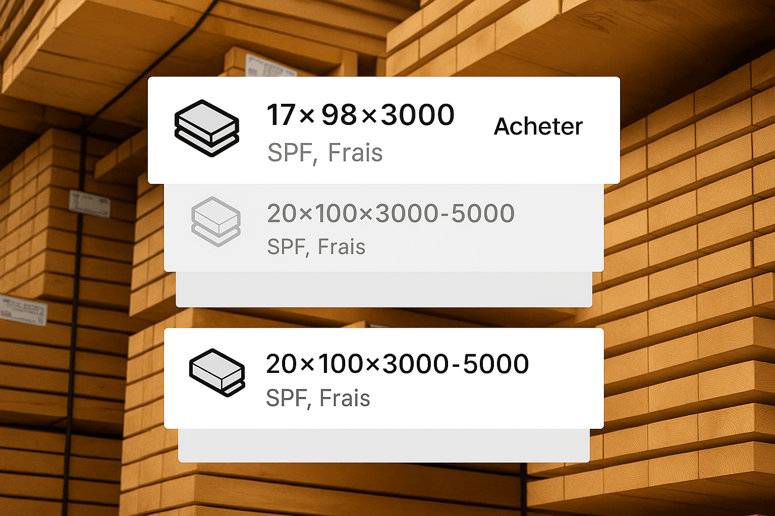 Bois de construction